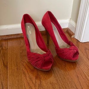 Zara red high heels, 38 IT